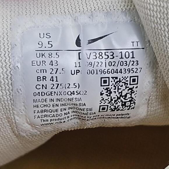 Nike Air Zoom Pegasus 40 Coconut Milk Lime Mens 9.5 Running Shoes Sneakers - Picture 7 of 8